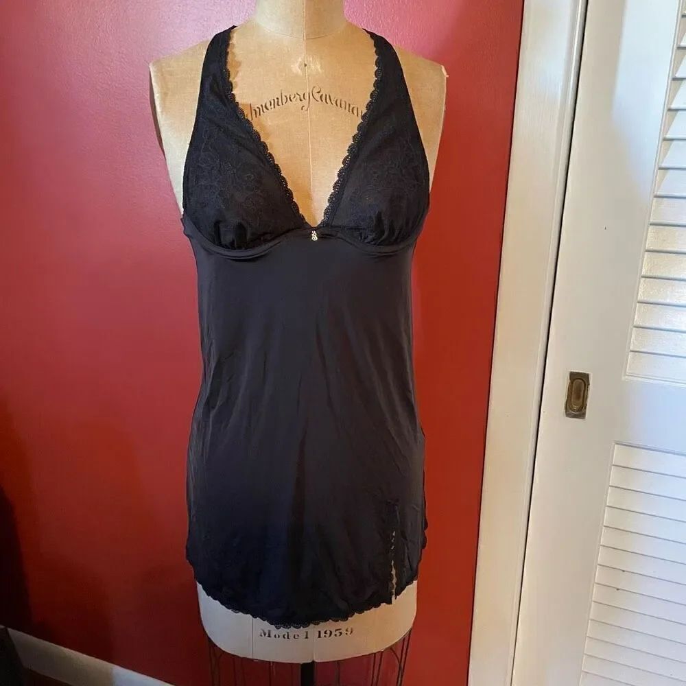 VICTORIA’S SECRET | black camisole 34B